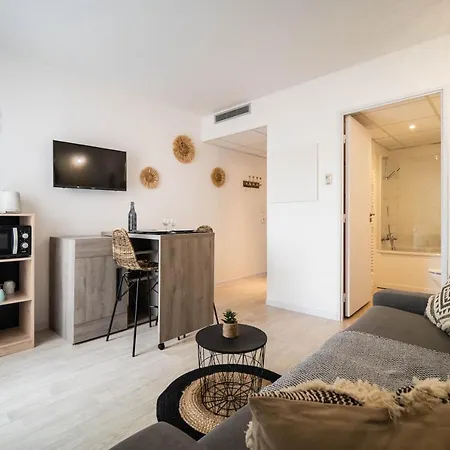 Apartment L'ethnik--studio Confort--clim--parking--wifi *